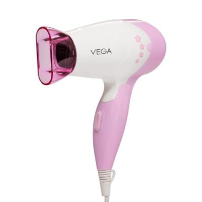 Insta Glam 1000 Watts Hair Dryer (White & Pink)