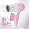 Insta Glam 1000 Watts Hair Dryer (White & Pink) - Image 3